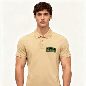 NWT - Kenzo Tan Polo Shirt Classic Short-Sleeve (S)